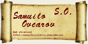 Samuilo Ovčarov vizit kartica